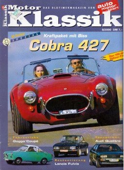 Bernd Ostmann - Motor Klassik 2000/8, Stuttgart 2000 antikvár könyv