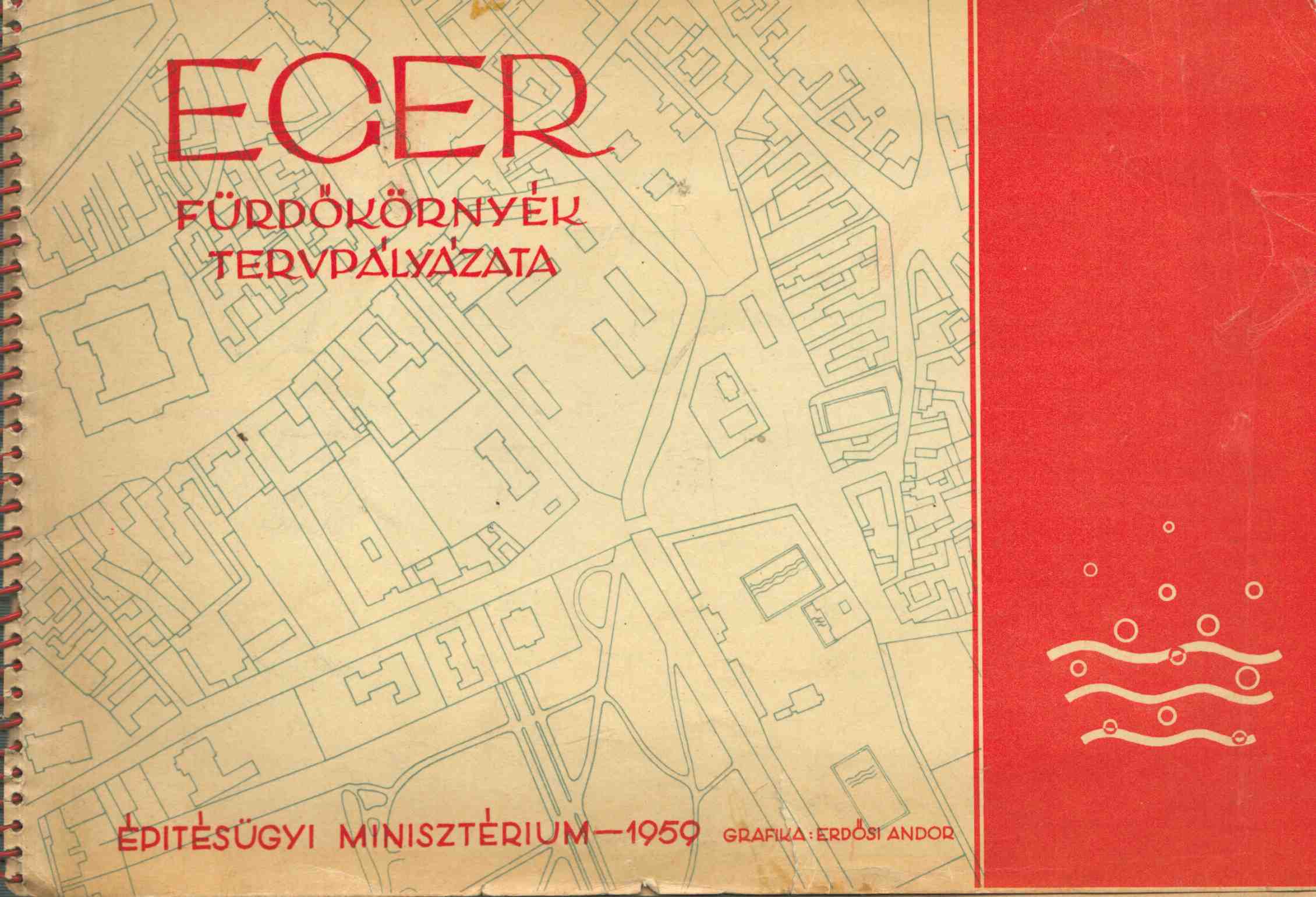  - Eger fürdőkörnyék tervpályázata,  1959 antikvár könyv