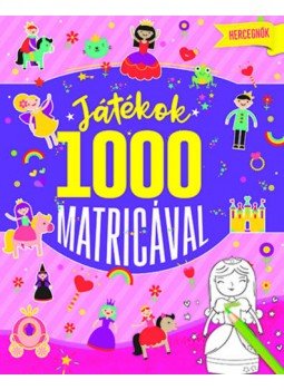  - Játékok 1000 matricával - Hercegnők, null 2020 antikvár könyv