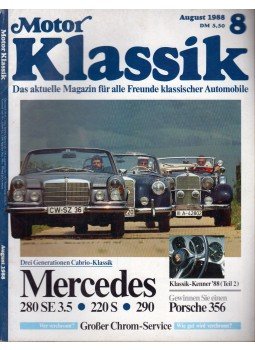 Dirk-Michael Conradt - Motor Klassik 1988/8 Dirk-Michael Conradt - Motor Klassik 1988/8, Stuttgart 1988 antikvár könyv