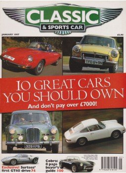 Gavin Conway - Classic & Sports car 1997. January,  1997 antikvár könyv
