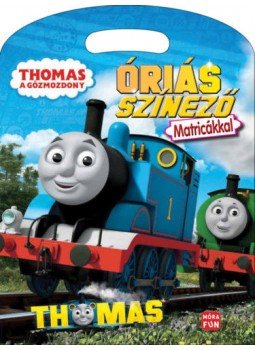  - Thomas, a gőzmozdony - Óriás színező matricákkal, null 2020 antikvár könyv