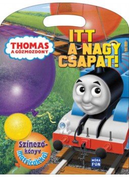  - Thomas a gőzmozdony - Itt a nagy csapat! - Színezőkönyv matricákkal, null 2020 antikvár könyv
