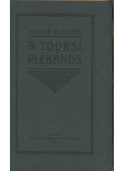 Honoré de Balzac - A toursi plébános, Budapest 1922 antikvár könyv