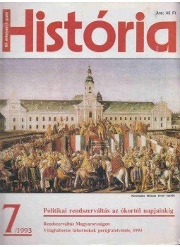 Glatz Ferenc - História 1993/7 Glatz Ferenc - História 1993/7, 1993 antikvár könyv