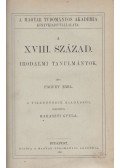 Faguet Emil - A XVIII. század