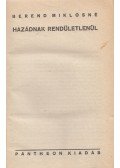 Berend Miklósné - Hazádnak rendületlenül