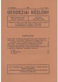 Oltay Károly - Geodéziai közlöny 1929 / 4-7.szám