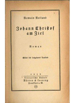 Romain Rolland - Johann Christof am Ziel, Frankfurt am Main 1918 antikvár könyv