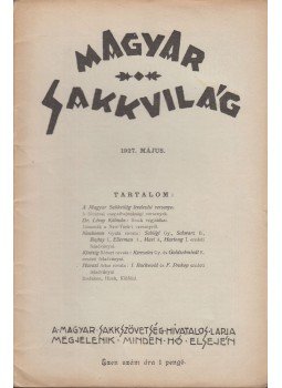 Tóth László - Magyar Sakkvilág 1927. Május., Budapest 1927 antikvár könyv