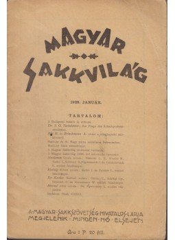 Tóth László - Magyar Sakkvilág 1928. Január., Budapest 1928 antikvár könyv