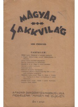 Tóth László - Magyar Sakkvilág 1928. Február., Budapest 1928 antikvár könyv