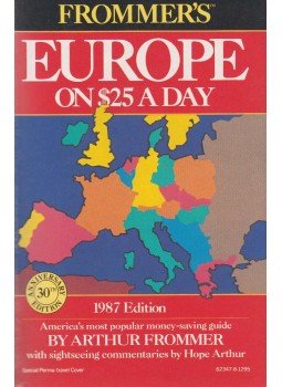 Frommer, Arthur - Europe on $25 a Day, New York 1987 antikvár könyv