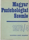 Ádám György - Magyar Pszichológiai Szemle 1976/4