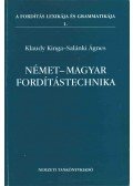 Klaudy Kinga,Salánki Ágnes - Német-magyar fordítástechnika