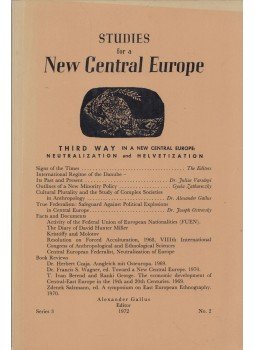 Alexander Gallus - Studies for a New Central Europe No. 2, New York 1972 antikvár könyv