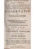 Kovachich, Martinus Georg. - Dissertatio de religione