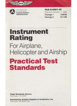 Federal Aviation Administration - Instrument Rating for Airplane, Helicopter and Airship, Washington 1998 antikvár könyv