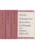 Hegel, Georg Wilhelm Friedrich - Vorlesungen über die Geschichte der Philosophie I-III.