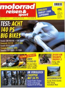 Knut Briel - Motorrad, Reisen & Sport 1994/4 April, Köln 1994 antikvár könyv
