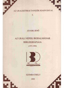 Jávori Jenő - Az uráli népek irodalmának bibliográfiája, Szombathely 1995 antikvár könyv