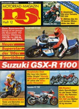 Franz Josef Schermer - Motorrad-Magazin 1985 Dezember, Stuttgart 1985 antikvár könyv