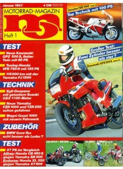Franz Josef Schermer - Motorrad-Magazin 1987 Januar, Stuttgart 1987 antikvár könyv