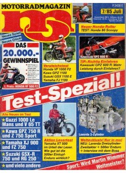 Franz Josef Schermer - Motorrad-Magazin 1985/7 Juli, Stuttgart 1985 antikvár könyv