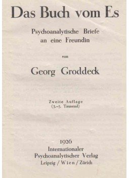 Georg Groddeck - Das Buch vom Es Georg Groddeck - Das Buch vom Es, Leipzig 1926 antikvár könyv
