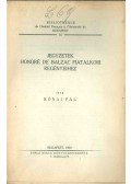 Rónai Pál - Jegyzetek Honoré de Balzac fiatalkori regényeihez
