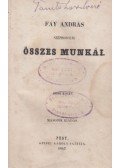 Fáy András - fáy andrás szépirodalmi összes munkái I. kötet