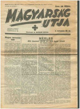 Dr. Matolcsy Mátyás - Magyarság utja 1939. december 22. II. évf. 48. sz. (reprint) Dr. Matolcsy Mátyás - Magyarság utja 1939. december 22. II. évf. 48. sz. (reprint), 0 antikvár könyv