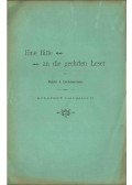 Lichtenstein, J. - Eine Bitte an die geehrten Leser