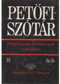 J. Soltész Katalin,Wacha Imre,Szabó Dénes - Petőfi-szótár IV.