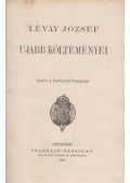 Lévay József - Lévay József ujabb költeményei