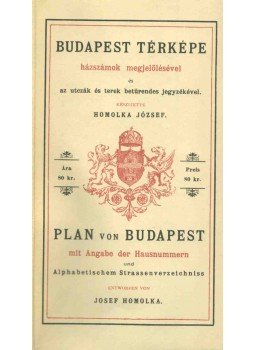 - Budapest fő- és székváros legujabb térképe. 1896 (reprint),  1983 antikvár könyv