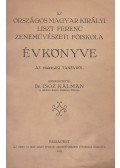 Isoz Kálmán - Az Országos Magyar Liszt Ferenc Zeneművészeti Főiskola évkönyve az 1940-i tanévről