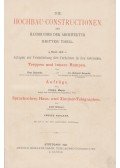 Otto Schmidt,Schmitt, Eduard,Philipp Mayer,Josef Krämer - Die Hochbau-Consturctionen. 3. Band, heft 2