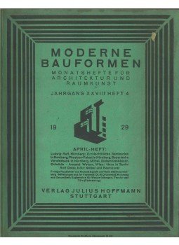  - Moderne Bauformen Jahrgang XXVIII Heft 4, Stuttgart 1929 antikvár könyv