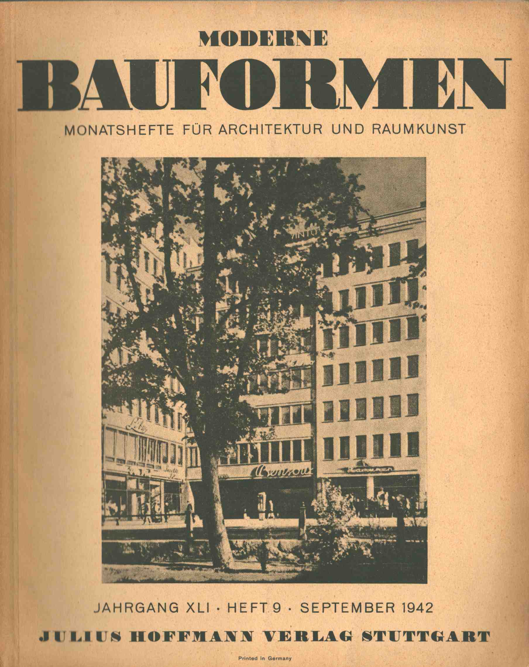 - Moderne Bauformen Jahrgang XLI. Heft 9 - Moderne Bauformen Jahrgang XLI. Heft 9, Stuttgart 1942 antikvár könyv