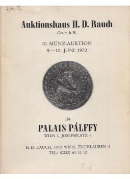  - 10. Münz-Auktion 9.-10. Juni 1972 im Palais Pálffy, Wien 1972 antikvár könyv