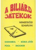 Bolega Lászlóné - A biliárdjátékok nemzetközi szabályai