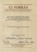 Tüskés Tibor,Füzi László,Dr. Monostori Imre (szerk.) - Új Forrás 1994/8 október