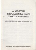 Vagyóczkyné Kékes Viktória - A Magyar Szocialista Párt dokumentumai