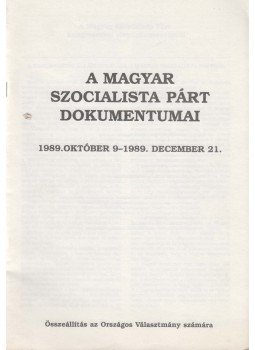Vagyóczkyné Kékes Viktória - A Magyar Szocialista Párt dokumentumai Vagyóczkyné Kékes Viktória - A Magyar Szocialista Párt dokumentumai, Budapest 0 antikvár könyv