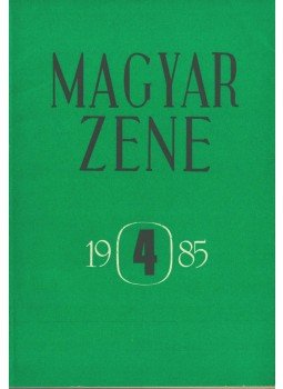 Breuer János - Magyar zene 1985/4 Breuer János - Magyar zene 1985/4, Budapest 1985 antikvár könyv