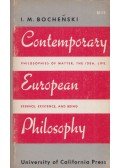 I. M. Bochenski - Contemporary European Philosophy