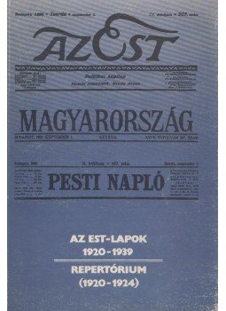 Pesti Ernő - Az Est-lapok 1920-1939, Budapest 1982 antikvár könyv