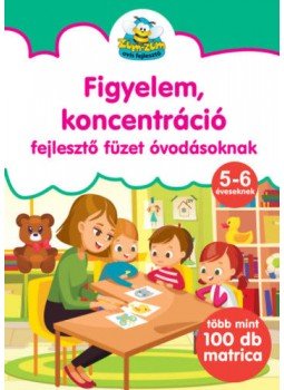  - Figyelem, koncentráció fejlesztő füzet óvodásoknak - Több mint 100 db matricával, null 2020 antikvár könyv