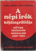 Varga Rózsa,Dr. Patyi Sándor - A népi írók bibliográfiája